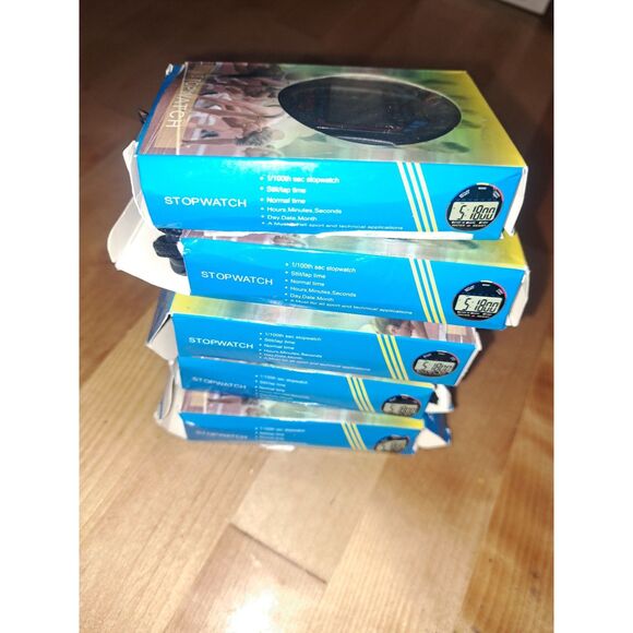 5 PCS SET Digital Stopwatch Sports Counter Chronograph Date Timer Odometer Watch - Picture 2 of 5